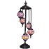 Colorful Diamonds Turkish Floor Lamps with 5 Globes - Without Bulb