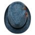Blue Color Trilby Fedora Hat