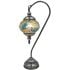 Cold Colors Mosaic Floor Lamps with Swan Neck Design - Without Bulb