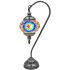 Blue Flower Handmade Mosaic Turkish Style Lamp with Swan Neck Design - Without Bulb