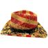 American Tea Stained Paper Straw Cowboy Hat