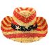 Vintage Paper Straw American Flag Cowboy Hat - Patriot Cowboy Hats