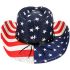 High Quality Patriotic American Flag Cowboy Hat