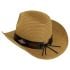Adjustable Unisex Paper Straw Cowboy Hat with Bull Band