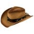 Unisex Paper Straw Adjustable Cowboy Hat with Bull Band