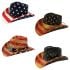 USA American Flag Patriotic Paper Straw Mixed-style Western Cowboy Hat