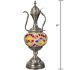Rainbow Diamond Turkish Mosaic Lamp with Teapot Design- Without Bulb