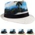 Tropical Beach Print Trending Trilby Fedora Hat