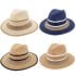 Unisex Adjustable Wide Brim Straw Summer Hat