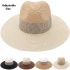 Unisex Straw Wide Brim Summer Hat Dual Colors