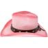 Pink Cowboy Hats with Bull Turquoise Bead Band - Black Shade 