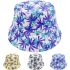 Multicolor Palm Trees Print Reversible Bucket Hat