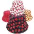 Delicious Bucket Hats - Strawberries Print Reversible and Mixed Color Design