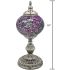 Dark Purple Handmade Mosaic Moroccan Lamp - Without Bulb