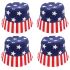 American Flag Print Breathable Bucket Hat