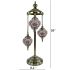 Red Star Lights Turkish Mosaic Lamps with 3 Globes - Without Bulb