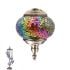 Green Lights Turkish Mosaic Lamps with 5 Globes - Without Bulb