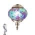 Turquoise Lights Turkish Mosaic Lamps with 5 Globes - Without Bulb