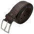 Men's Unique Patterned Dark Brown Leather Belt - Mixed Sizes