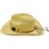 Paper Straw Western Beige Cowboy Hat with Beaded Band