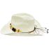 Paper Straw Western White Cowboy Hat with Beaded Band