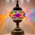 Moroccan style Rainbow Mosaic Table Lamps - Without Bulb