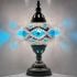 Cold Blue Glacier Mosaic Turkish Lamp - Without Bulb
