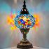 Reef Sunflower Bedside Lamp with Mosaic Glasses - Without Bulb