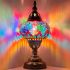 Cosmic Rainbow Bridge Turkish Lamps with Mosaic Glasses - Without Bulb