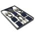 Navy Blue suspenders with six-clip for Adults