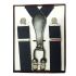 Navy Blue suspenders with four-clip for Adults