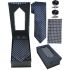 Navy Blue Polka Dot Tie Set