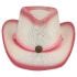 Pink Shade Kid Western Cowboy Hat in Paper Straw