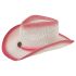 Pink Shade Kid Western Cowboy Hat in Paper Straw