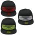 Lines Embroidered Adjustable Black Snapback Cap