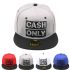 Cash Only Embroidered Adjustable Snapback Cap