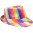 Rainbow Trilby Fedora Hat