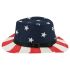USA Flag Print Paper Straw Kid's Western Cowboy Hat in Bulk