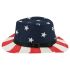 USA Flag Design Paper Straw Kid's Western Cowboy Hats