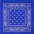Royal Blue Paisley Cotton Bandana