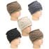 Cable Braided Woven Winter Headbands for Women