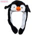 Animal Hat with Moving Ears for Adults - Penguin Design