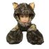 Plush Animal Hats - Husky Hats with Paw Mittens