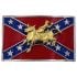 Golden Rodeo Rebel Flag Belt Buckle