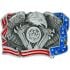 Eagle and USA Flag Belt Buckle