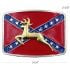 Golden Deer Rebel Flag Belt Buckle