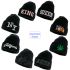 Black Custom Embroidered Beanies with Logo with Assorted Styles