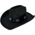 Felt Cowboy Hats with Big Flowers Design Band - Black, Cream & Khaki