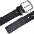 Leather Belt for Men Plain Black color with Square Tip Mixed sizes