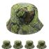 Dry Leaf Pattern Cotton Bucket Hat